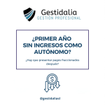 autonomos sin ingresos primer año